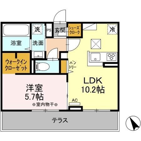 ライフコア南俣の物件間取画像